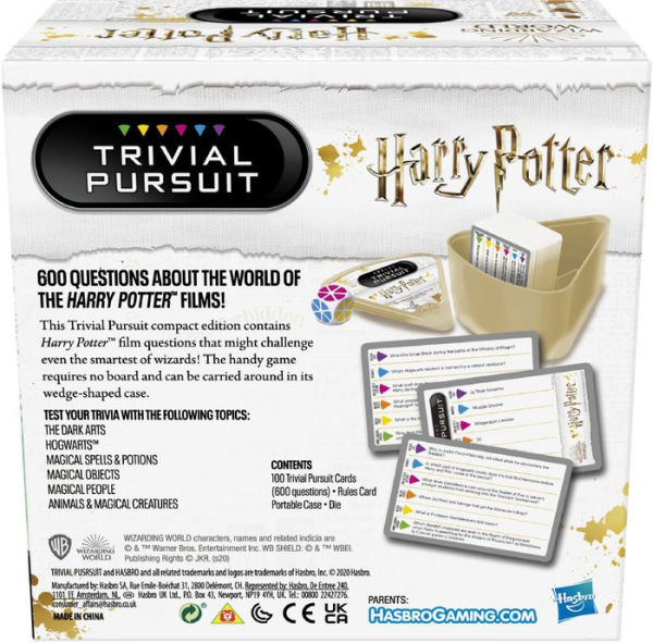 Trivial Pursuit Harry Potter Blanc