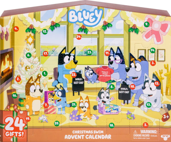 Bluey Christmas Swim Advent Calendar