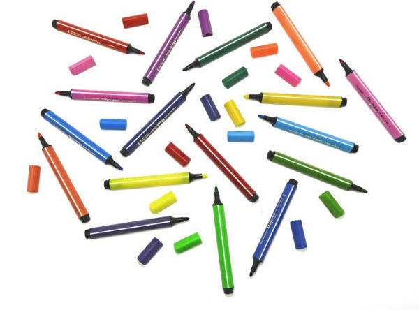 Magic Stix Triangular Markers, 24 Pack