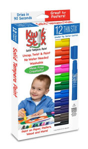 Title: KwikStix Tempera Paint - 12 Thin Classic Colors