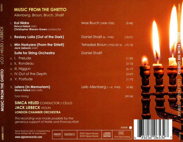 Music from the Ghetto: Ailenberg, Braun, Bruch, Shalit