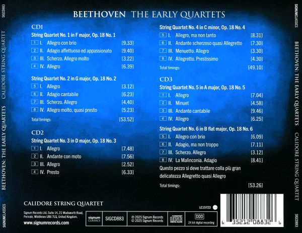Beethoven: The Early Quartets