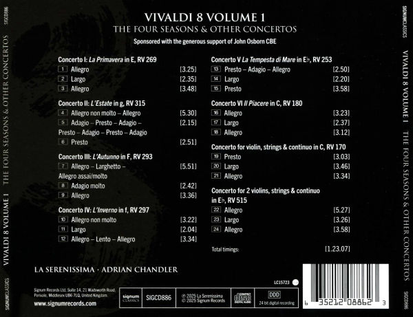 Vivaldi: Opus 8 Vol. 1 - The Four Seasons & other concertos