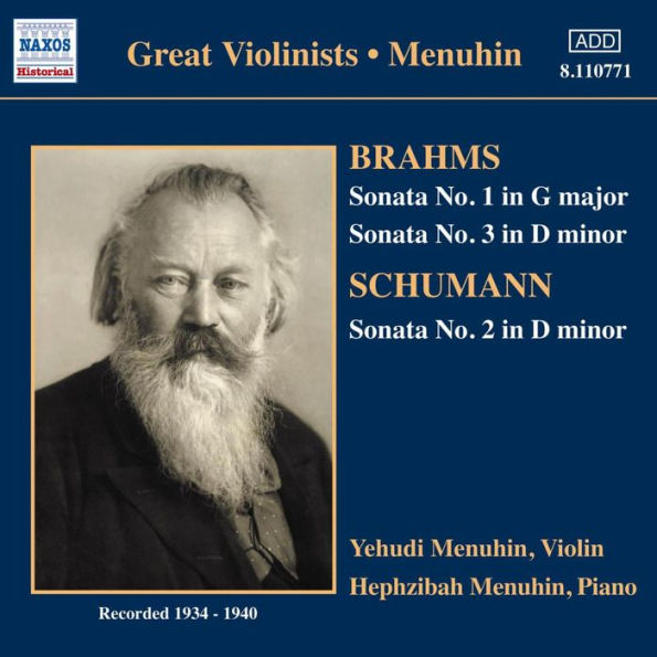 Brahms: Violin Sonatas Nos. 1 & 3; Schumann: Violin Sonata No. 2