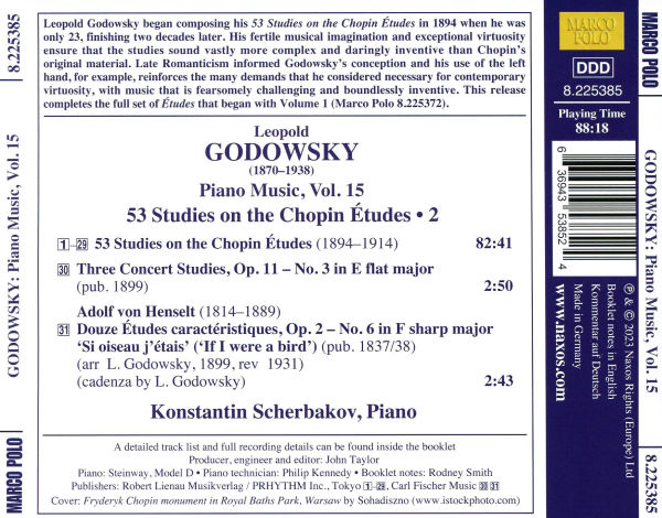 Leopold Godowsky: 53 Studies on the Chopin Études, Vol. 2