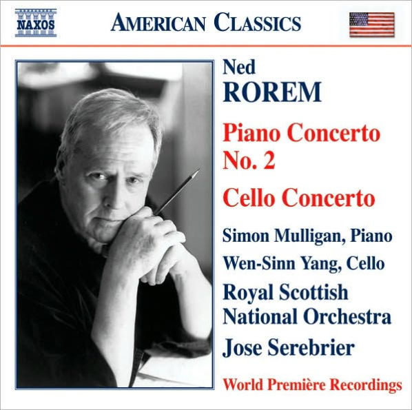 Ned Rorem: Piano Concerto No. 2; Cello Concerto