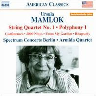 Ursula Mamlok: String Quartet No. 1; Polyphony I