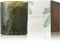 Title: Frasier Fir Poured Candle, Molded Green Glass