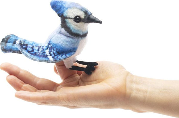 Mini Blue Jay Finger Puppet