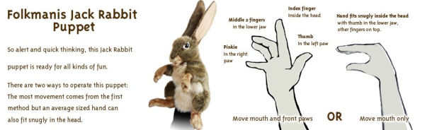 Jack Rabbit Puppet