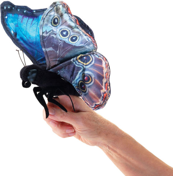 Blue Morpho Butterfly Puppet