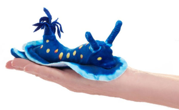 Mini Blue Nudibranch Puppet