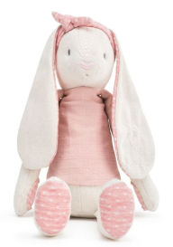 Title: Linen Plush Pink Bunny