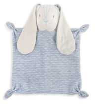 Title: Linen Blankie Blue Bunny