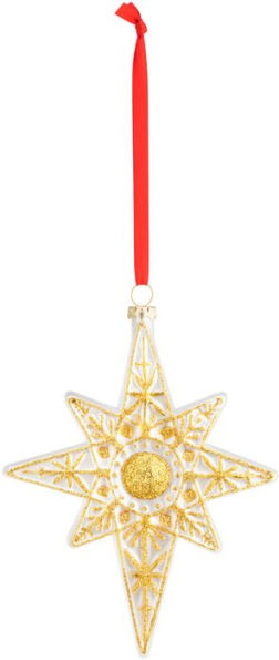 Blown Glass Star of Bethlehem Ornament