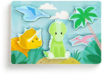 Alternative view 1 of Peek-A-Boo Puzzle - Dinosaur