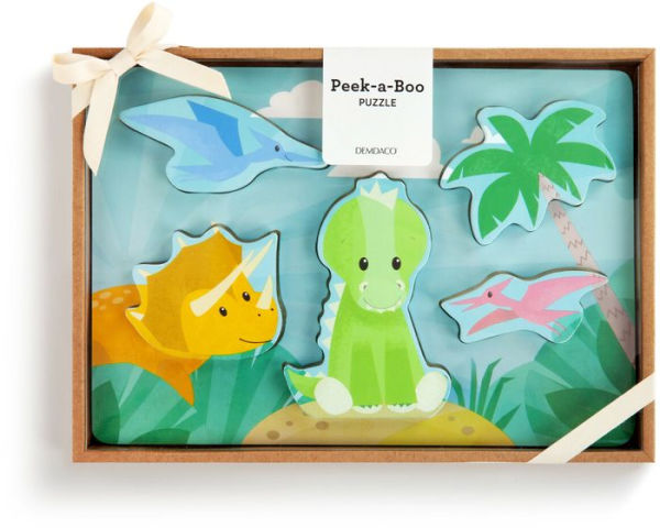 Peek-A-Boo Puzzle - Dinosaur