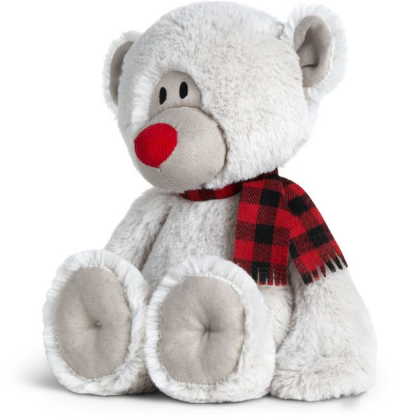 Holiday Bear with Plaid Scarf