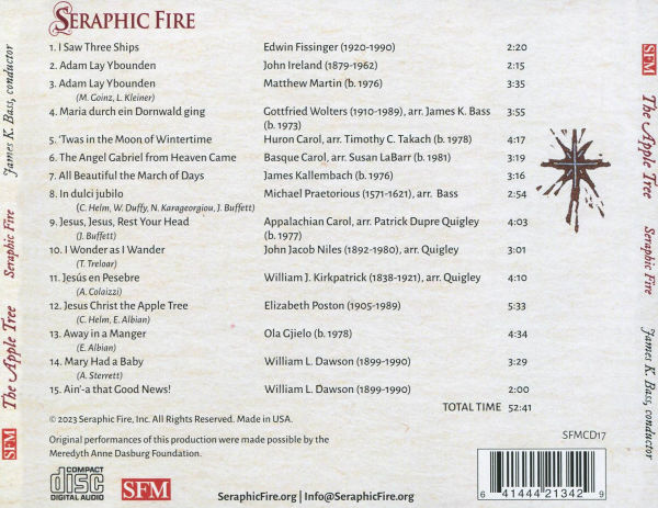 The Apple Tree: Christmas with Seraphic Fire