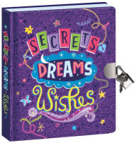 Title: Secrets Dreams and Wishes Glow in the Dark Lock & Key Diary (5.5x6.25)