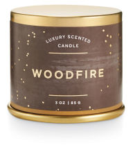 Title: Woodfire Demi Tin Candle