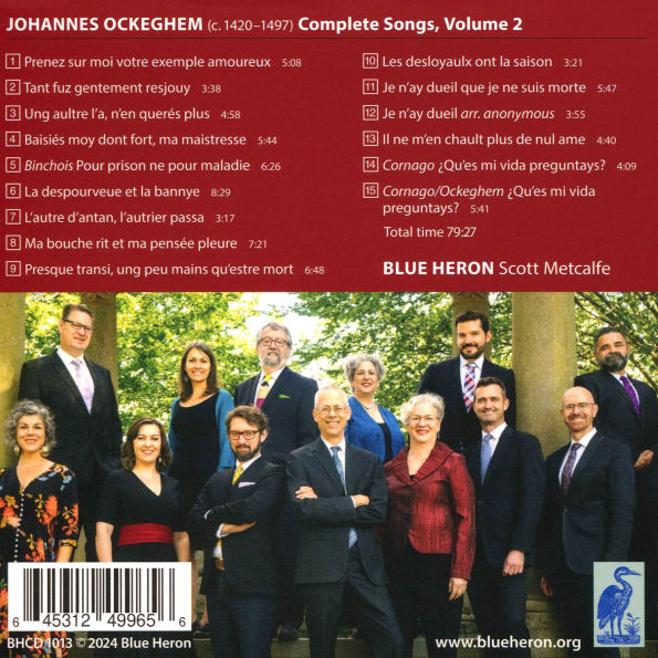 Johannes Ockeghem: Complete Songs, Vol. 2