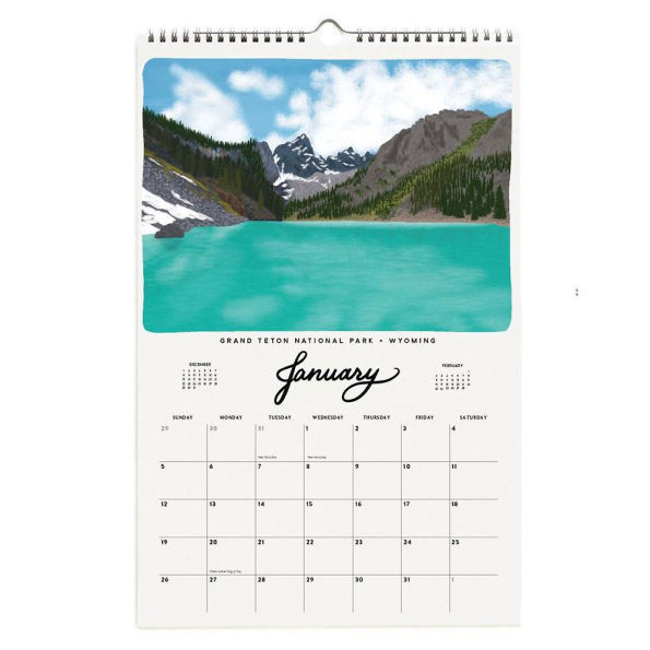 2025 National Parks Wall Calendar