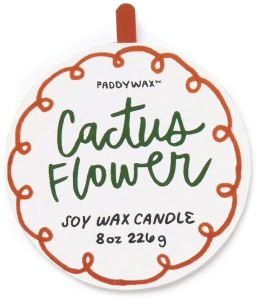 Ceramic Cactus Flower Candle