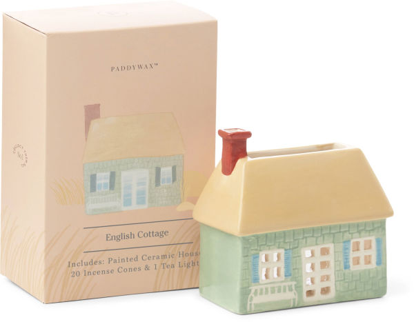 English Cottage Incense & Tea Light Holder