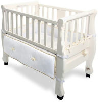 Title: Arm's Reach Co-Sleeper In White Sleigh