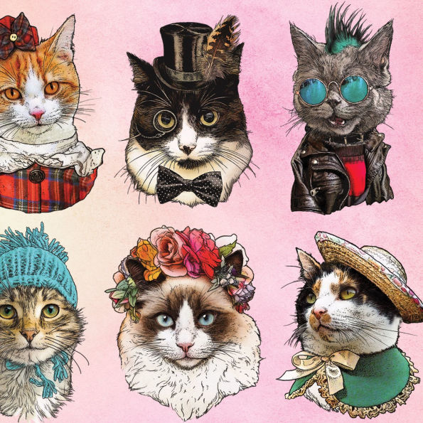 Cat Portraits Wire-O Journal
