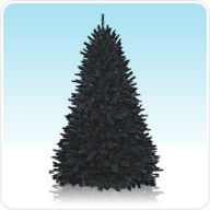 Title: 6' Unlit Pitch Black Pine Artificial Christmas Tree