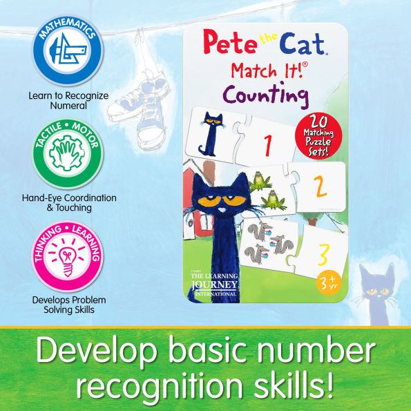 Pete the Cat Match It! Tin Counting