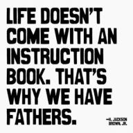 Father's Day Greeting Card Instruction Book Quote
