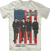Title: Beatles Are Coming Live In America Sand Ss Tee L, Artist: 