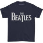 Beatles Vintage Drop T Logo Navy Blue Ss Tee Xl