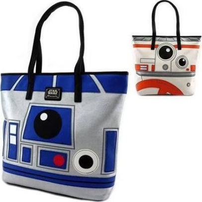 R2d2 Bb8 2 Sided Face Tote Bag 671803260023 Item Barnes R2d2 Bb8 2 Sided Face Tote Bag