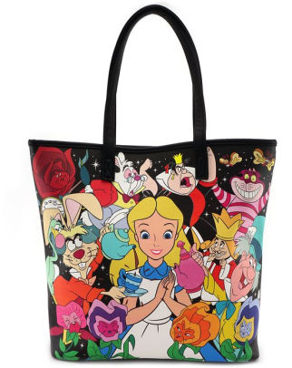 Loungefly Disney Alice Character Print Tote Bag 671803261464 Loungefly Disney Alice Character Print Tote Bag