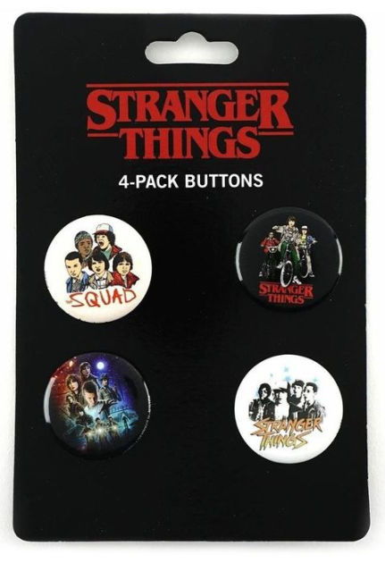 Stranger Things Buttons 4 Pack By Loungefly Item Barnes Noble