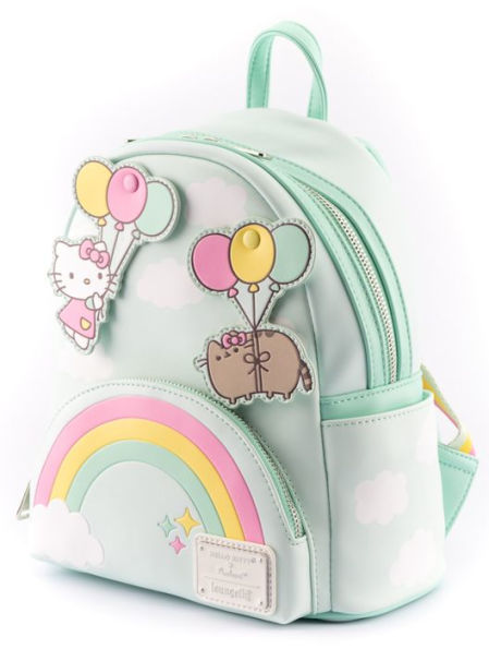 Pusheen X Hello Kitty Balloons and Rainbow Mini Backpack