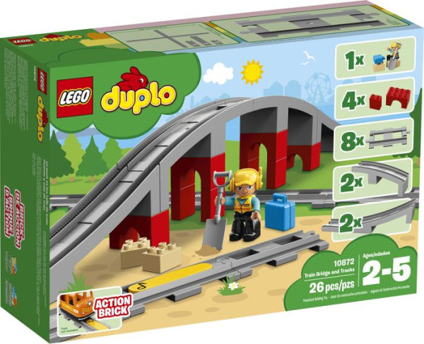 LEGO DUPLO Town Train Bridge and Tracks 10872 (Retiring Soon)