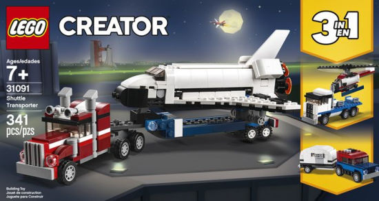 lego creator space shuttle transport