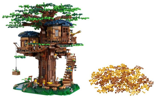 Looking for Lego storage suggestions for my 3 year old. He struggles  finding the small pieces he wants in this bin. A picture of his treehouse  he built as a bonus. Thank