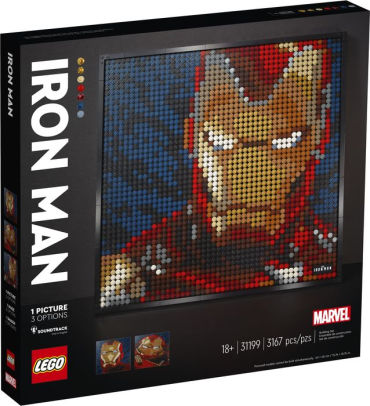 Lego Art Marvel Studios Iron Man By Lego Systems Inc Barnes Noble