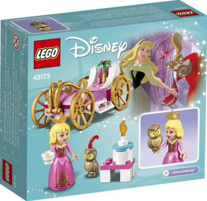 lego disney aurora's royal carriage princess building playset 43173