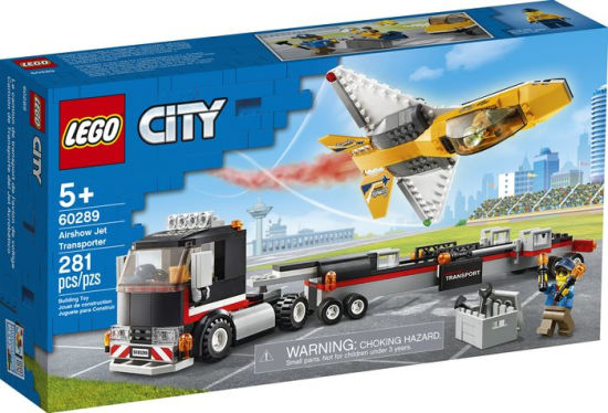 lego city great vehicles airshow jet transporter