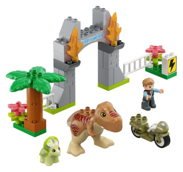 LEGO® DUPLO Jurassic World T. rex and Triceratops Dinosaur Breakout 10939 (Retiring Soon)