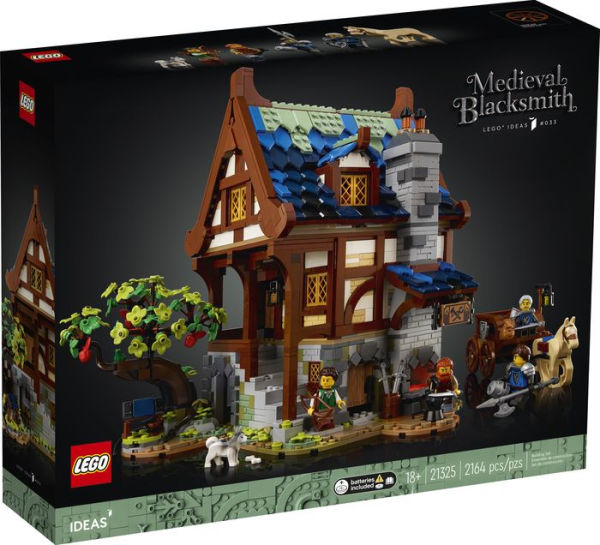 Modular Medieval Castle Building Kit, Medieval Series Building Blocks Set,  Compatible with Lego 21325 (7500Pcs), 55 x 65 x 46cm