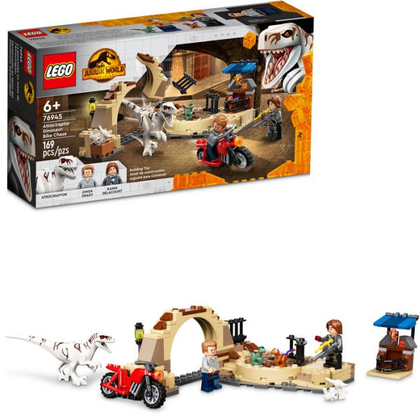 LEGO Jurassic World Atrociraptor Dinosaur: Bike Chase 76945