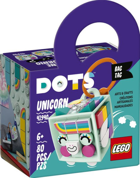 LEGO® DOTS Bag Tag Unicorn 41940